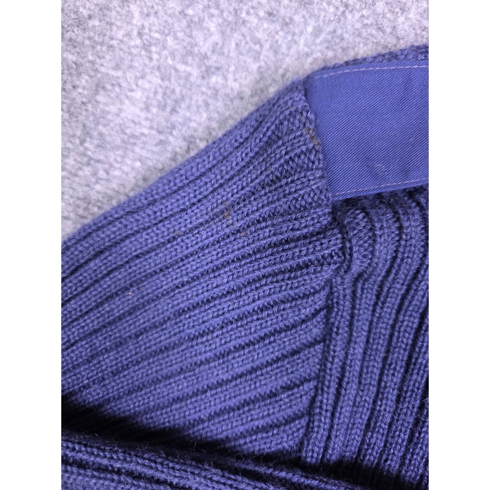 Vintage Brigade Quartermasters Woolly Pully Sweater Mens 42 Blue Wool Commando - Picture 3 of 10